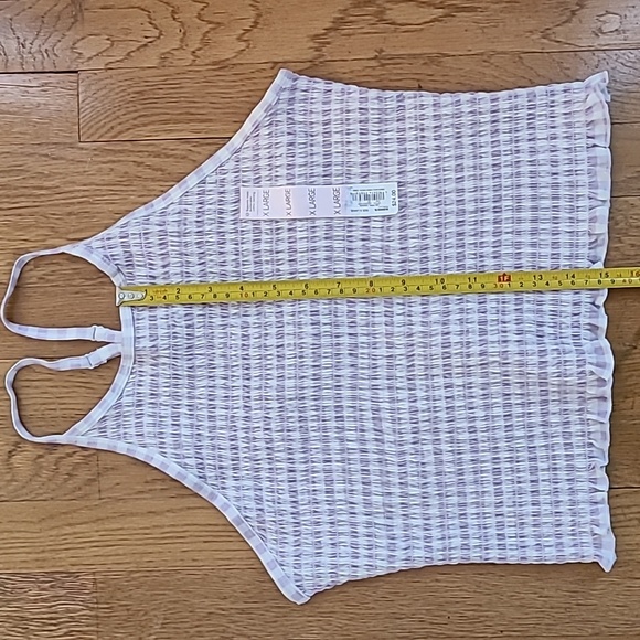 SO BRAND WOMENS JUNIOR PURPLE AND WHITE SMOCKING SUMMER TANK TOP SIZE XL - Picture 11 of 13